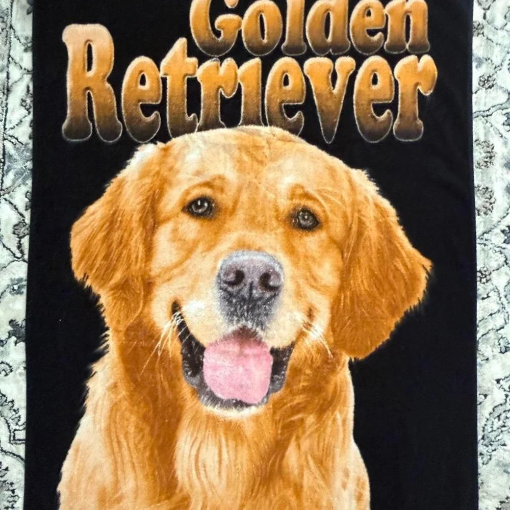 Golden Retriever beach towel